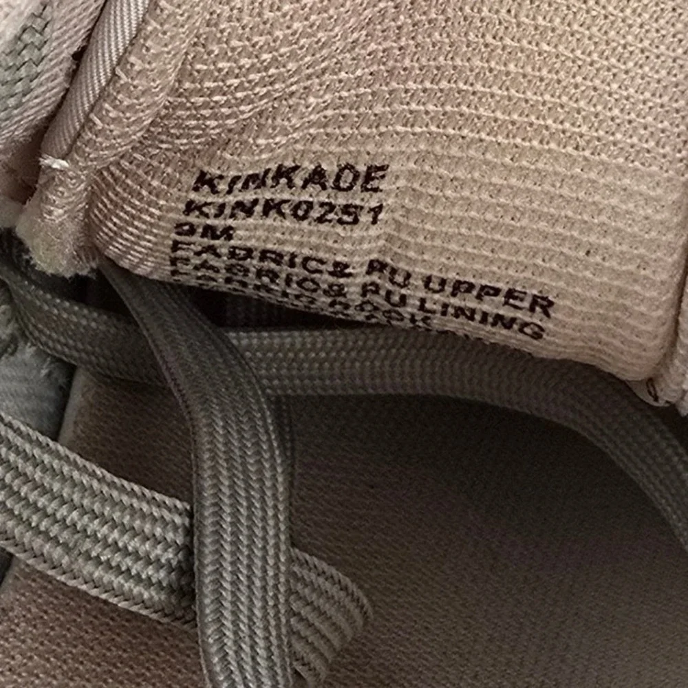 Steve Madden Kinkade Pink Beige Gray Athletic Sneakers Shoes Women's Size 9‎